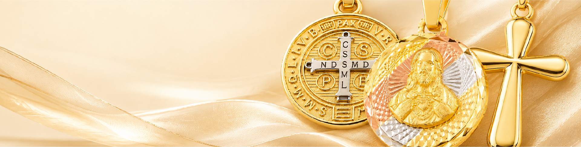Medallas y Cruces en Oro